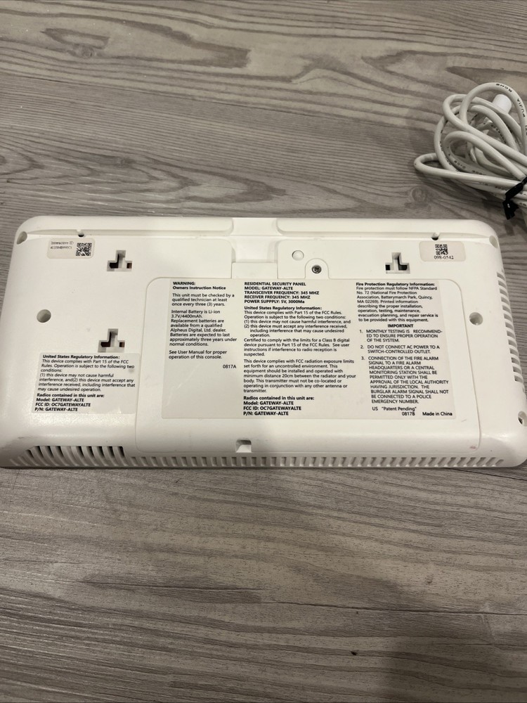 Gateway-ALTE Residential Touch Security Control Panel