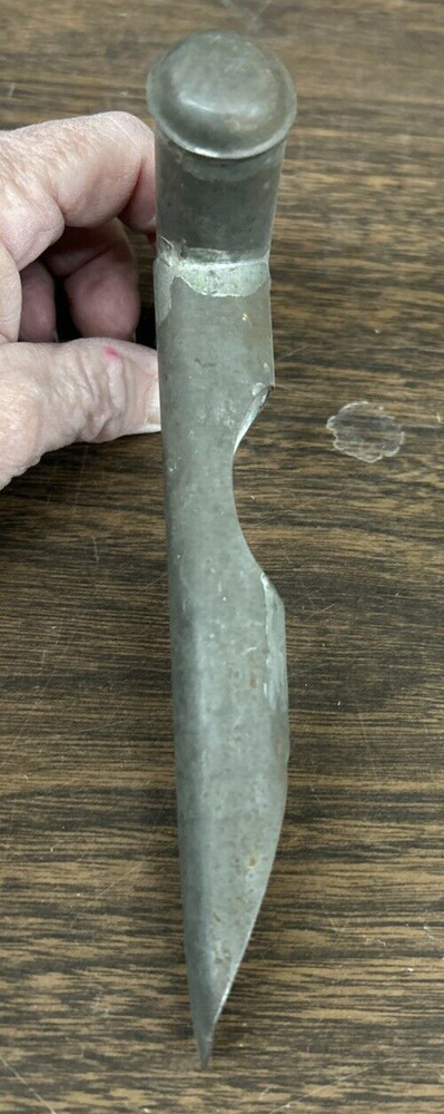 Antique Soldered Tin Apple Corer Grapefruit Corer Primitive Kitchen Tool Gadget