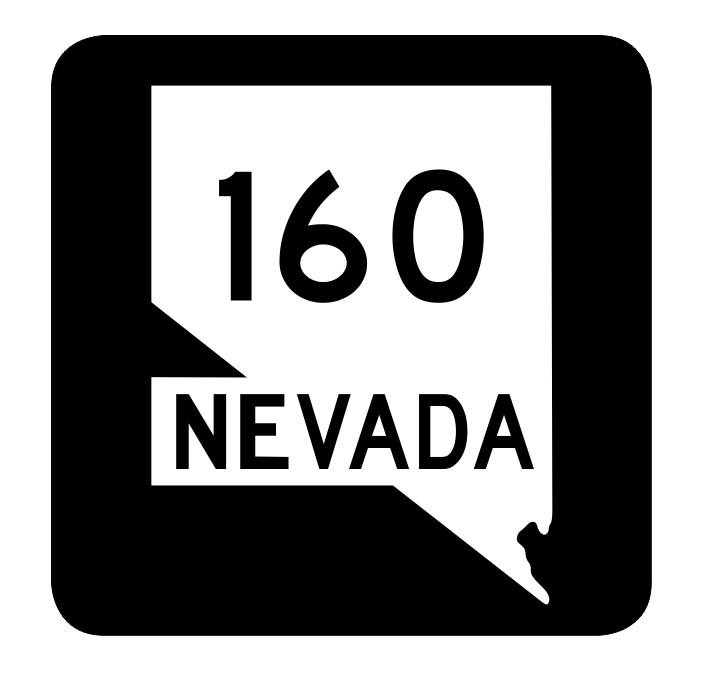Nevada State Route 160 Sticker Decal