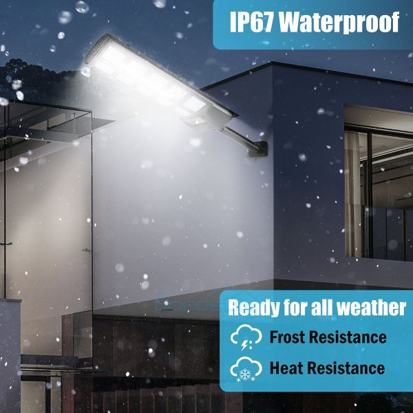 20000000LM Commercial LED Solar Street Light Outdoor Dusk to Dawn Road Area Lamp