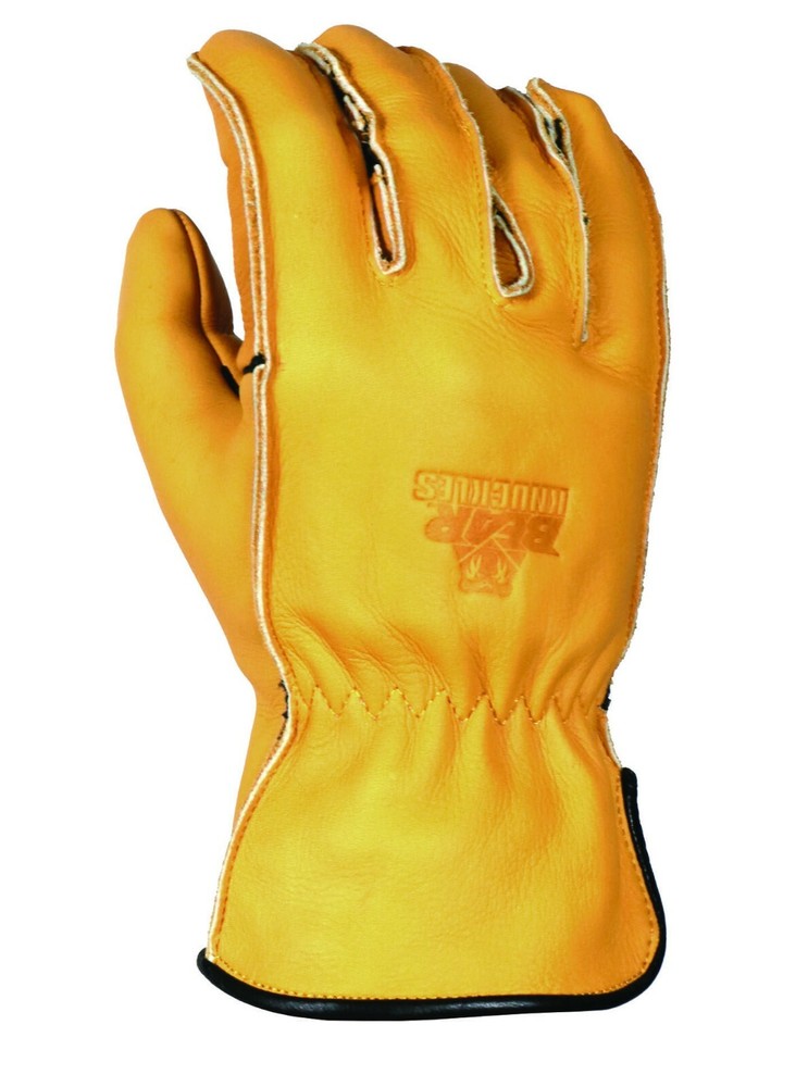 Riparo Reverse Stitched Leather Work Gloves Stretchable Ergonomic Construction
