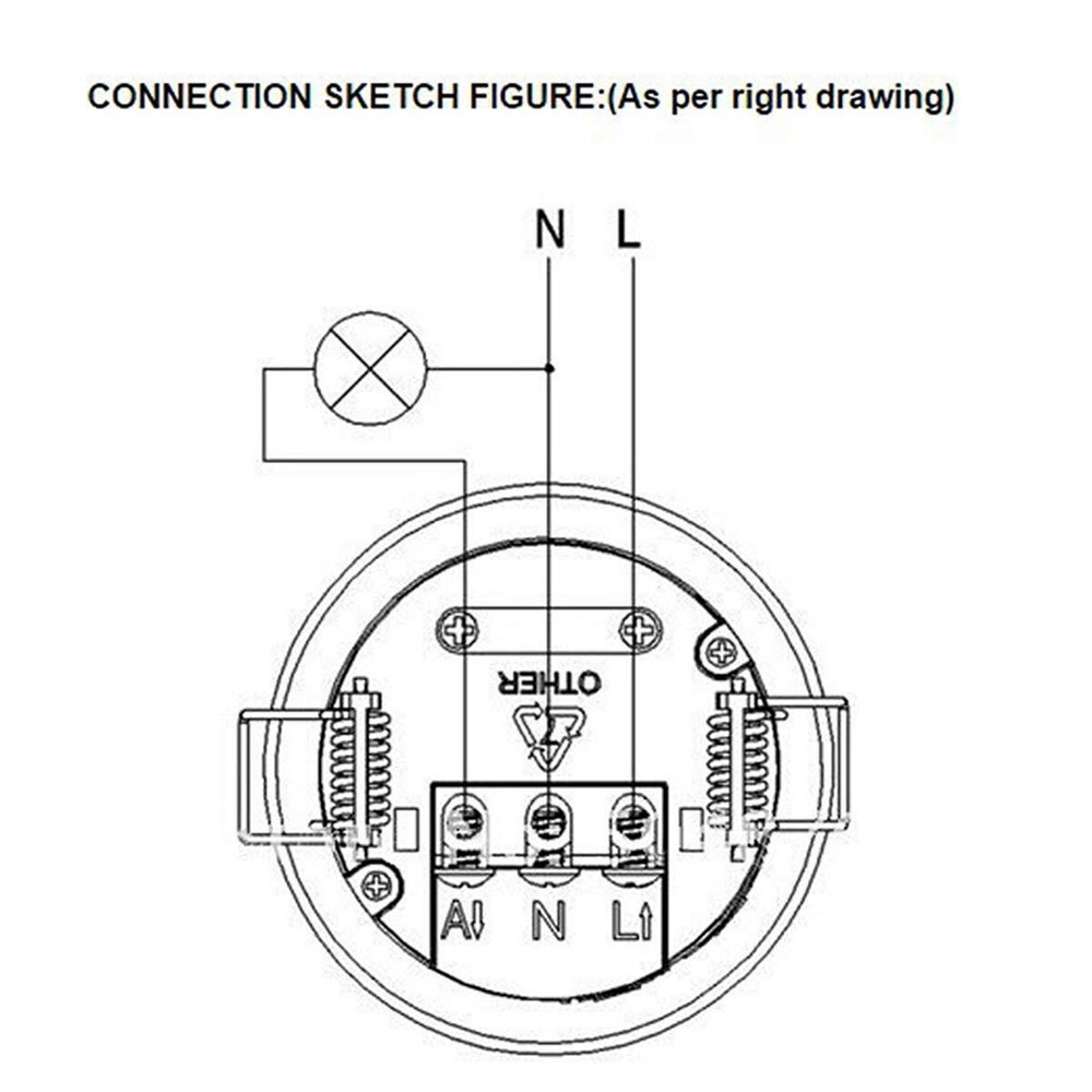 110-240V Infrared Motion Sensor Switch Recessed PIR Ceiling Motion Sensor Det...