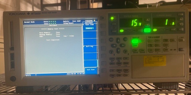 Yokogawa WT3000 Digital Power Analyzer Model 760304 w/4 30 Amp. Input Elements