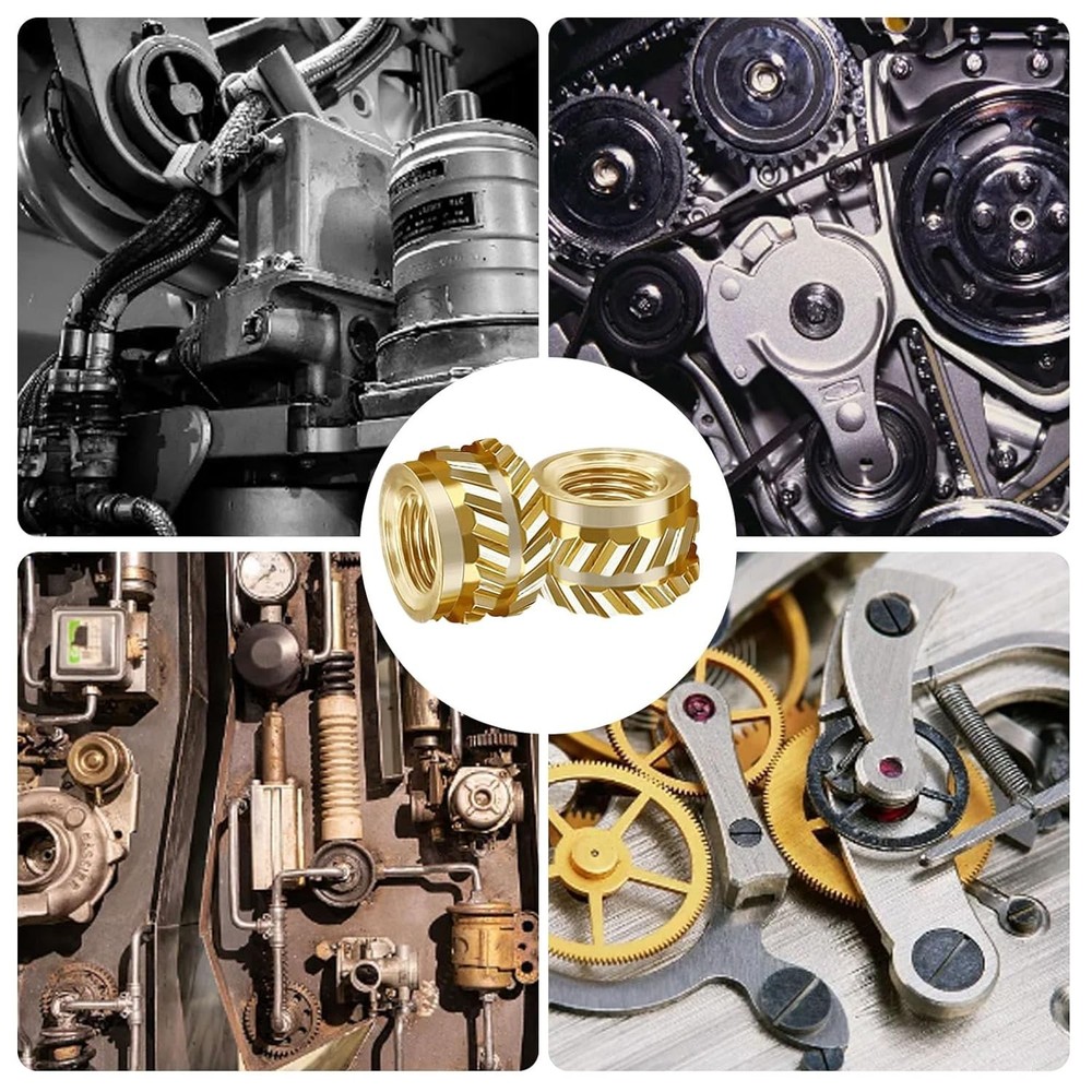 100Pcs M3 Threaded Insert, Heat Set Inserts Brass Nuts