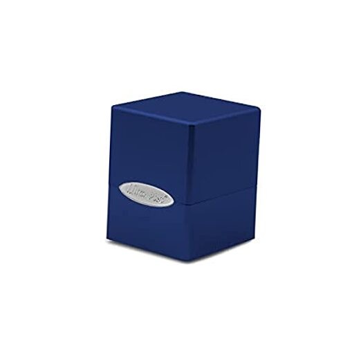- Satin Cube Deck Box - Pacific Blue