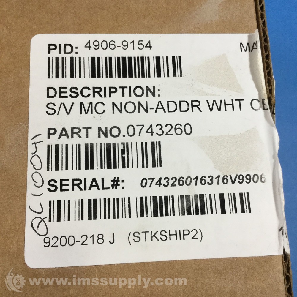 Simplex 4906-9154 Ceiling Speaker Strobe FNOB