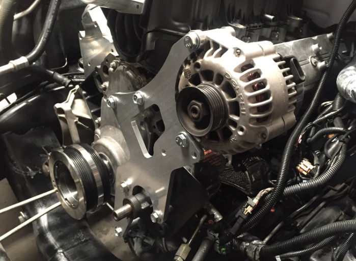 Engine Serpentine Bracket Alternator Power Steering Pump Swap Conversion for LS