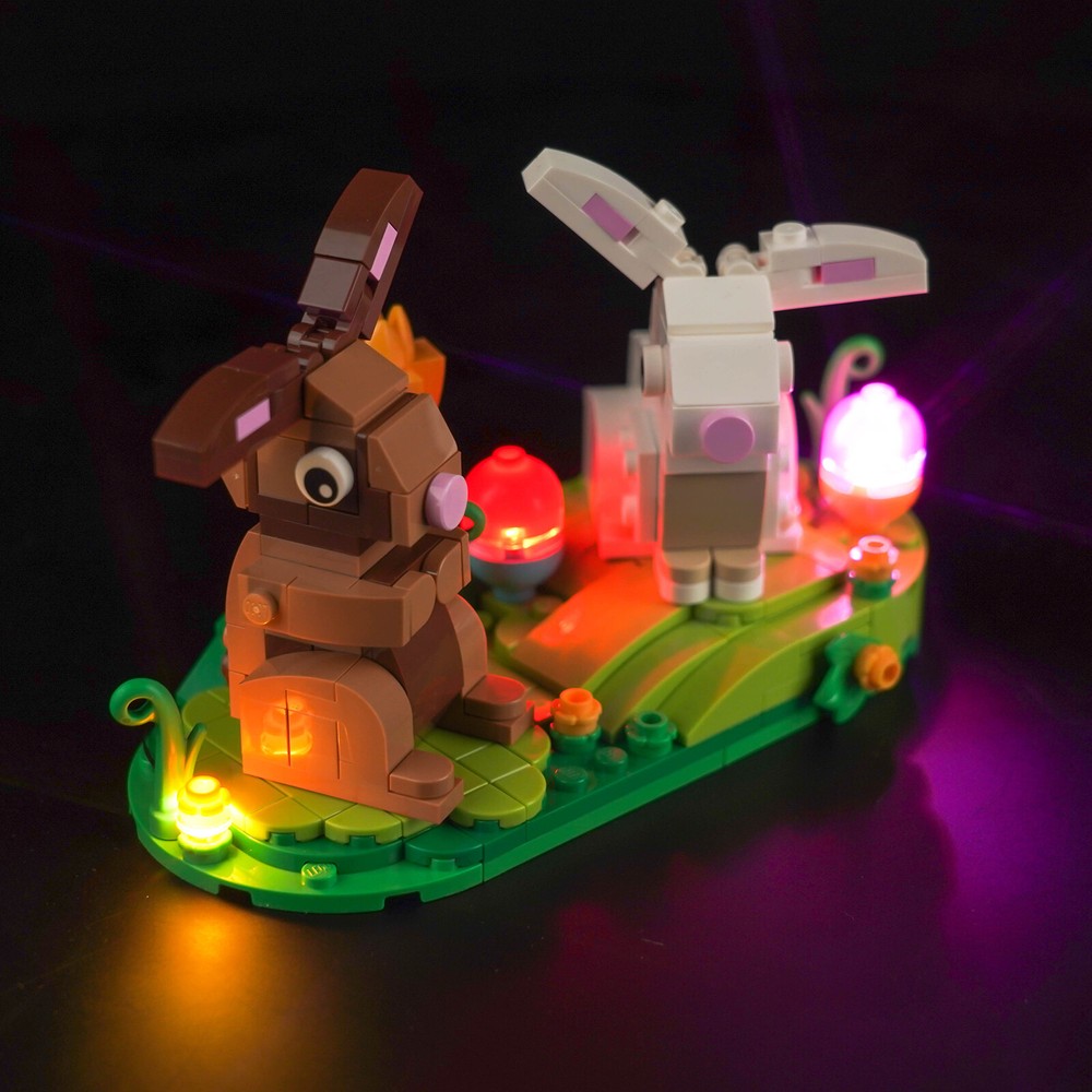 LocoLee LED Light Kit for Lego 40523 Easter Rabbits DIY Creative Lighting Set