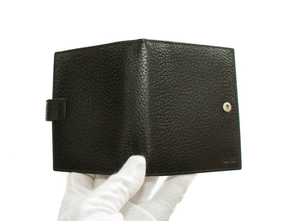 Authentic Gucci Black Leather Agenda Notebook