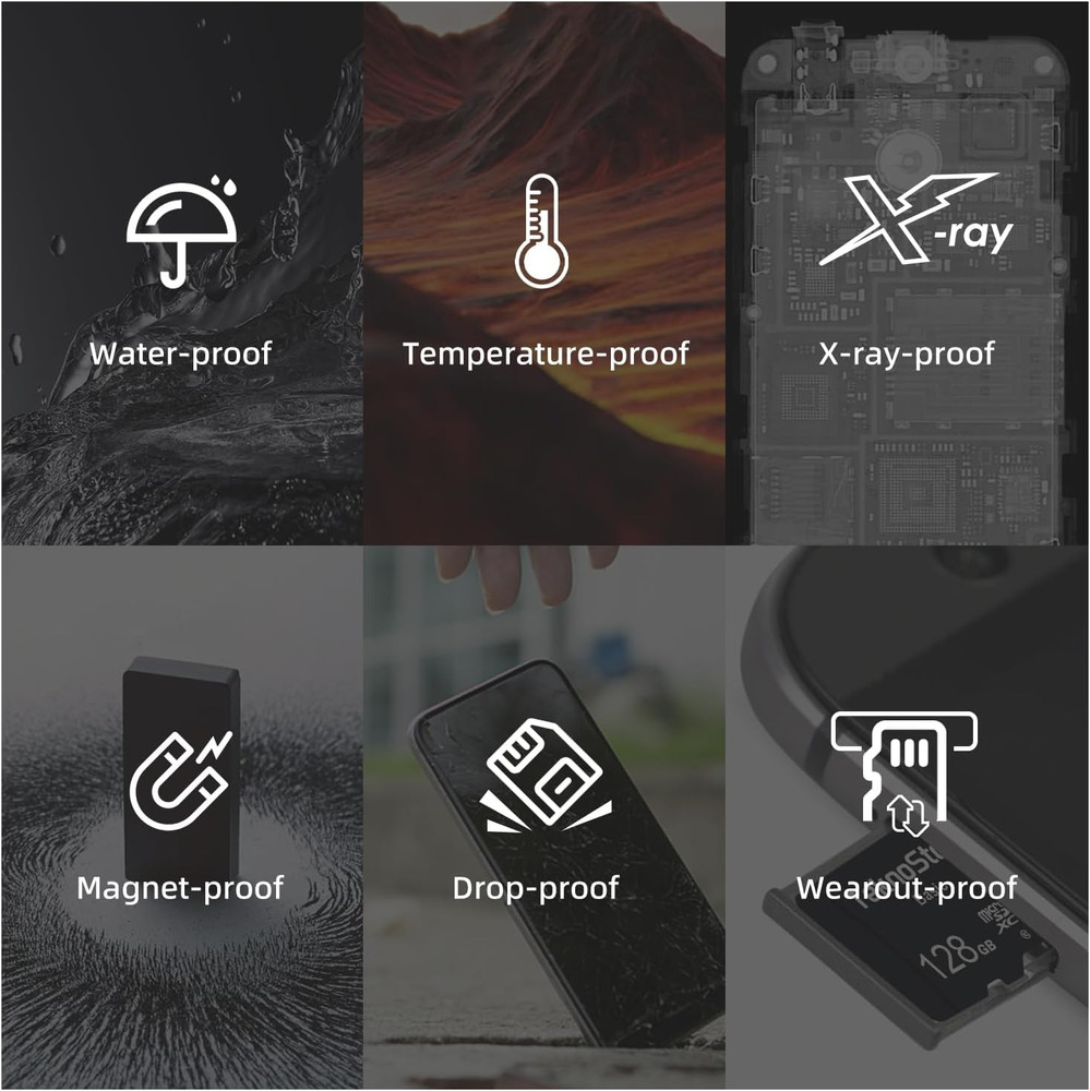 Basic 128GB Microsdxc Flash Memory with Adapter 90Mb/S Read 50Mb/S Write UHS-I C