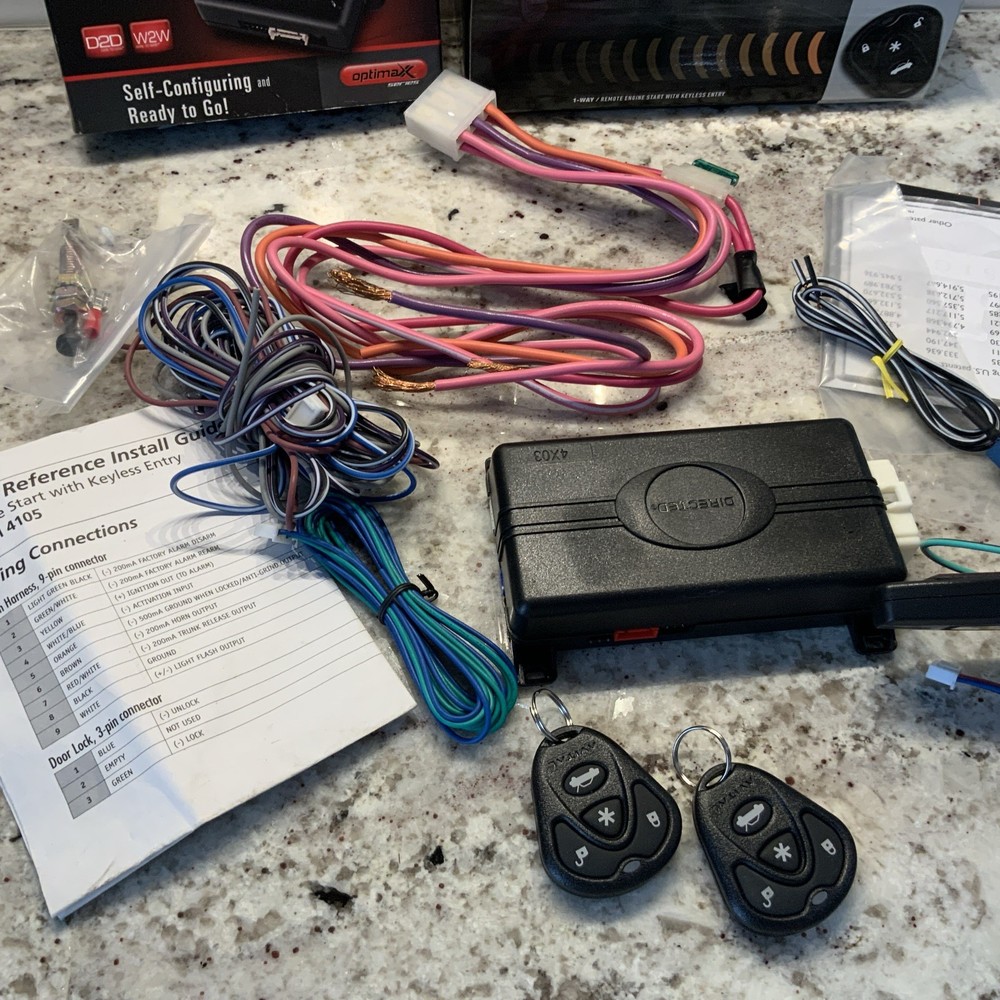 Avital 4103LX Remote Start with Two 4-Button Remotes - Black