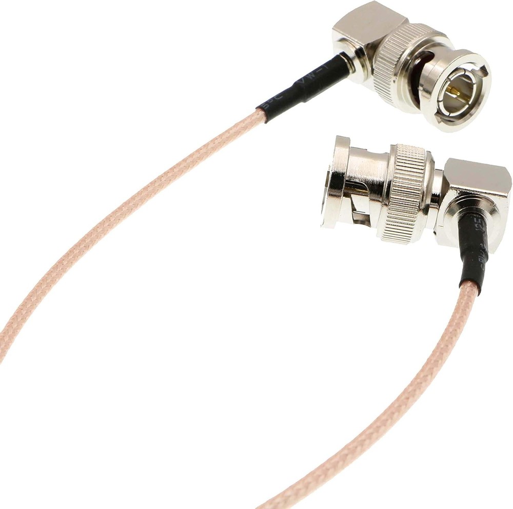 24'' Coaxial Cable Right Angle BNC for Blackmagic HyperDeck Shuttle BMCC BMPC