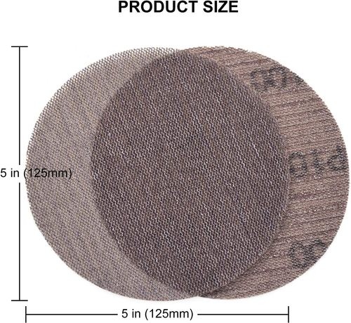 25Pcs Sanding Discs Hook&Loop Abrasive Dust Free Anti-Blocking Sharp Grinding