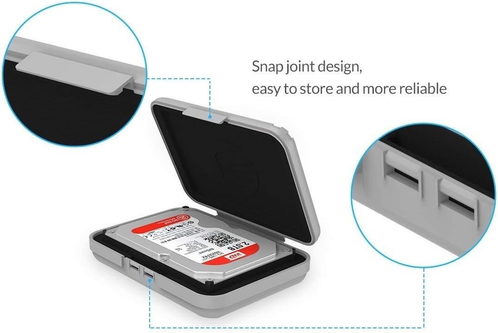 Portable Protective Case for 3.5" Hard Drives