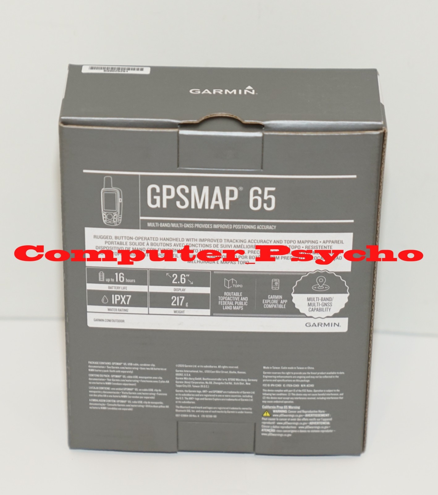 GARMIN GPSMAP 65 MULTI BAND MULTI GNSS HANDLED GLONASS 010-02451-00