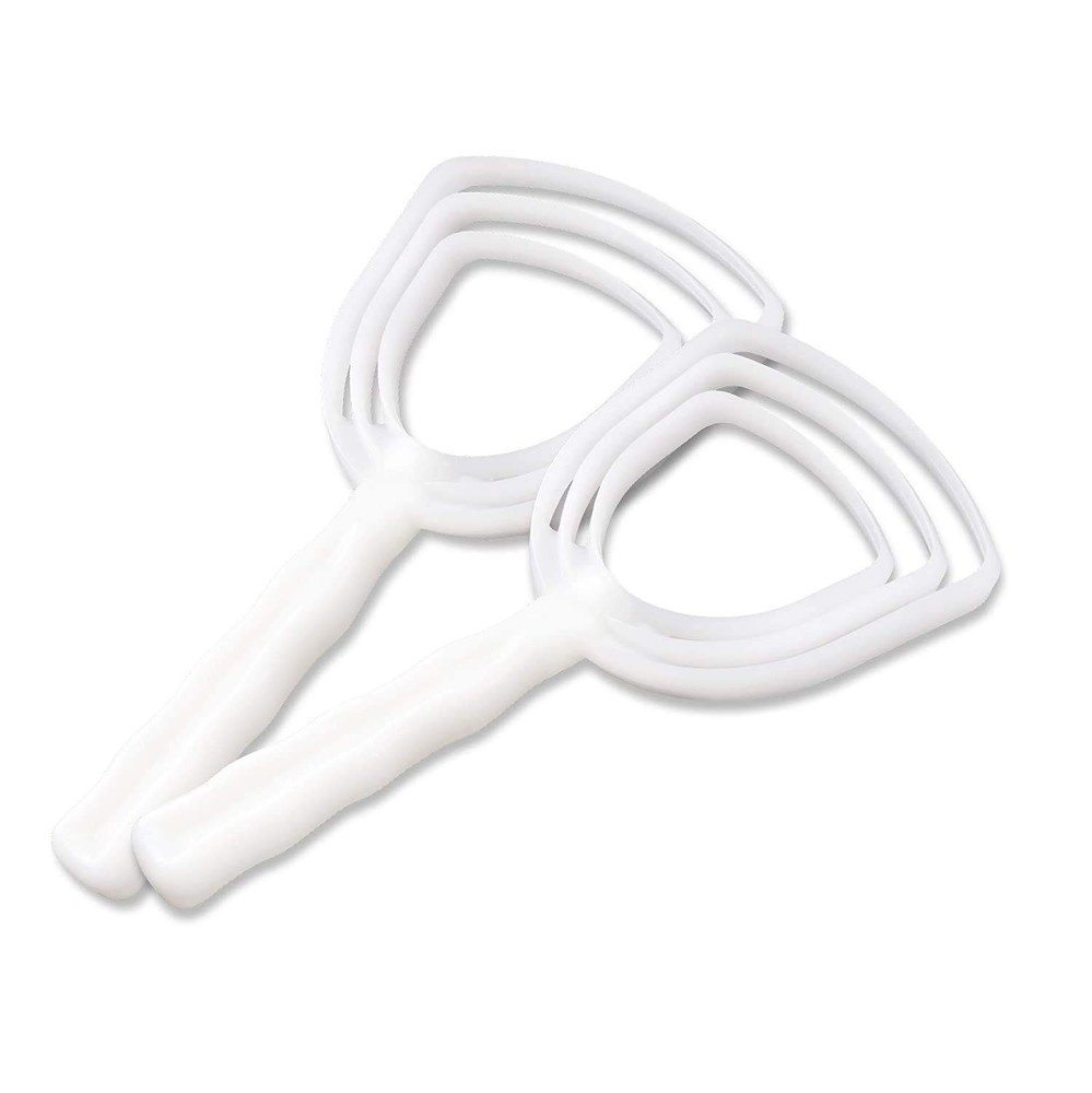 BOLEX Professional Bone Dust Scraper, Square Meat Scraper,White Poly White