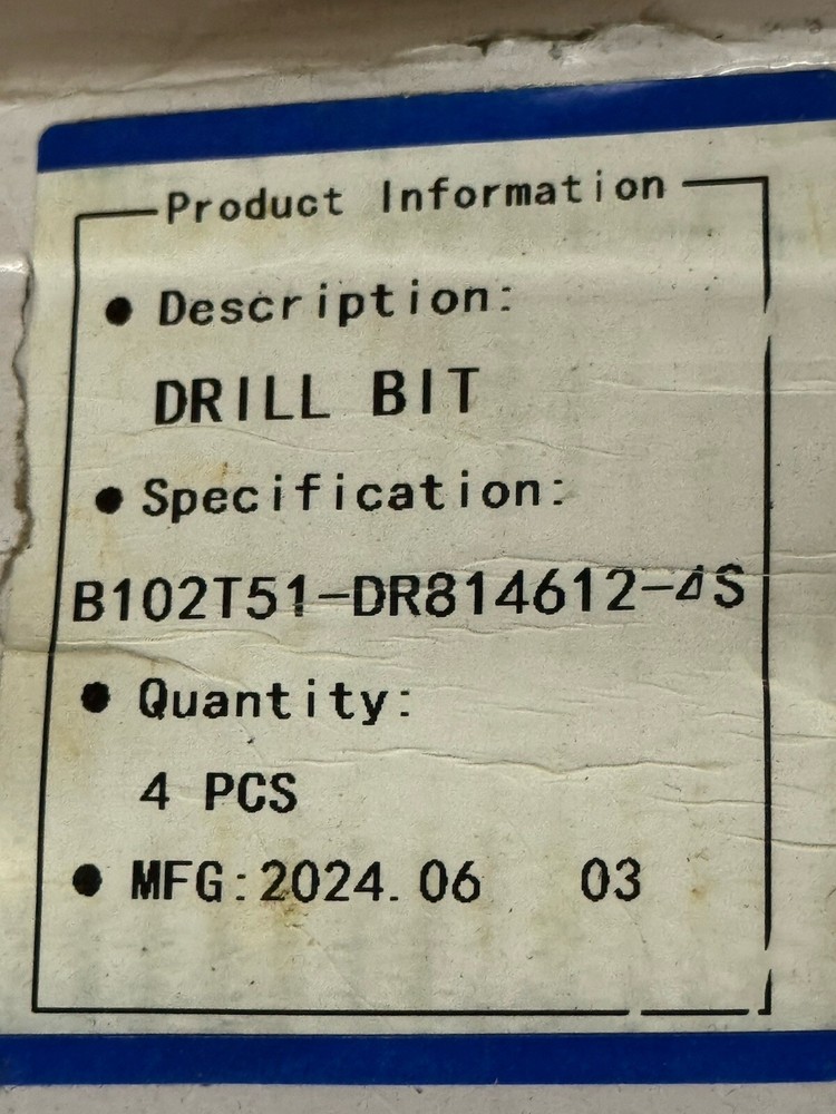 AMS Threaded 14 Button Rock Drill Bit Mining & Rock Drilling B102T51-DR814612