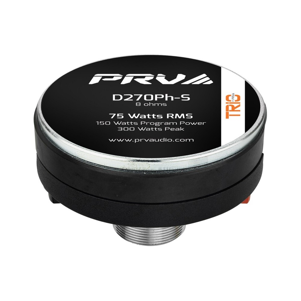4x PRV Audio D270Ph-S 1" Exit Screw-on Phenolic Compression Driver 8Ohm 150W Max