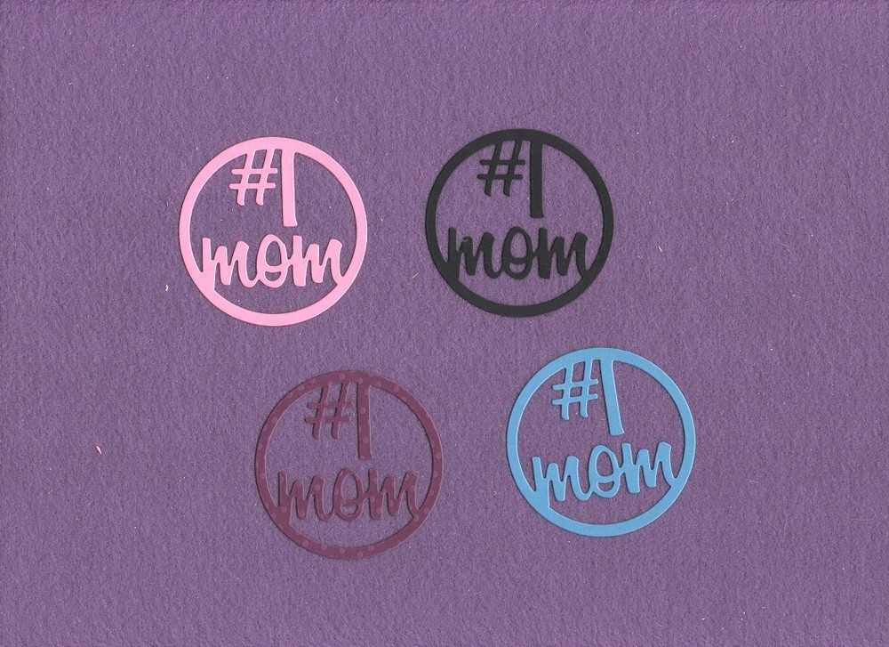 # 1 MOM die cuts scrapbook cards
