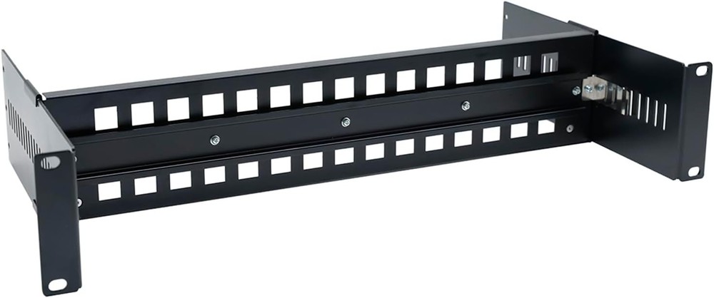 19 Inch Rack Mount DIN Rail Kit, Depth Adjustable Rackmount Din Rail Chassis