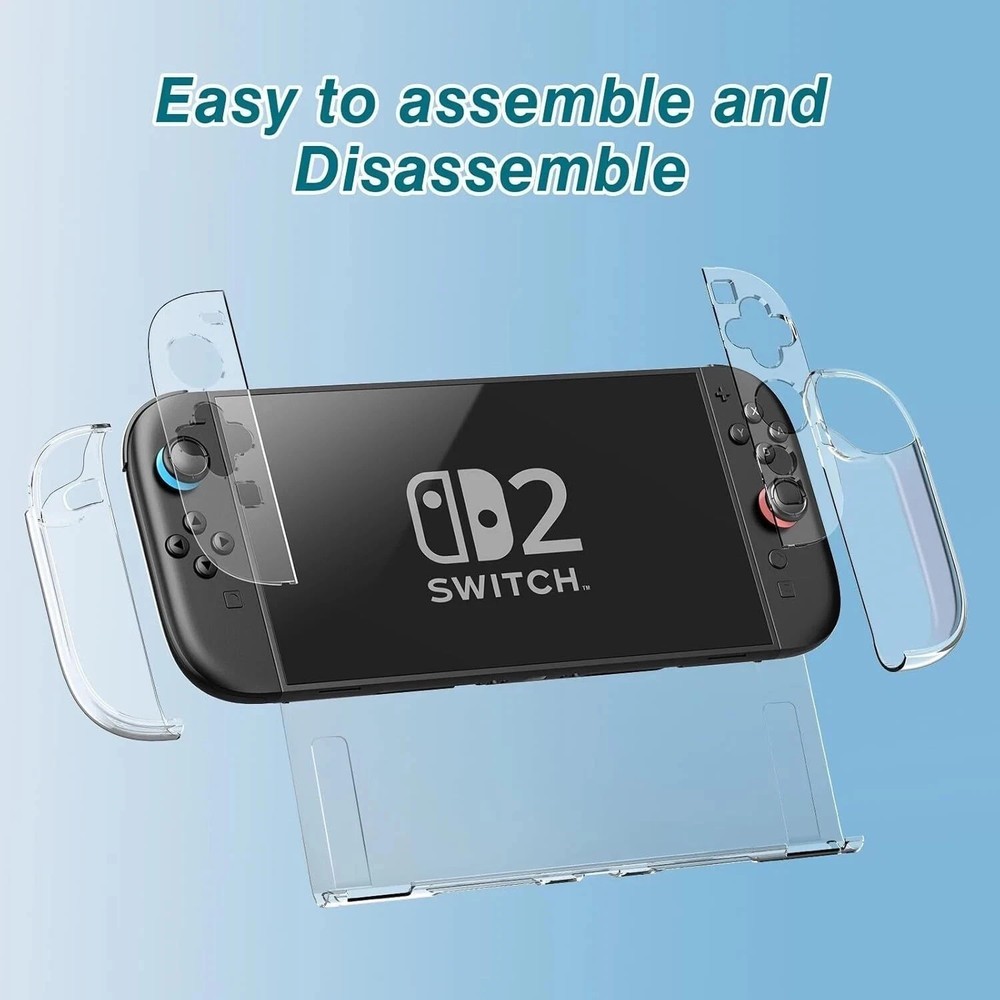 Clear Cover Case for Nintendo Switch 2 PC Protective Case for Nintendo Switch 2