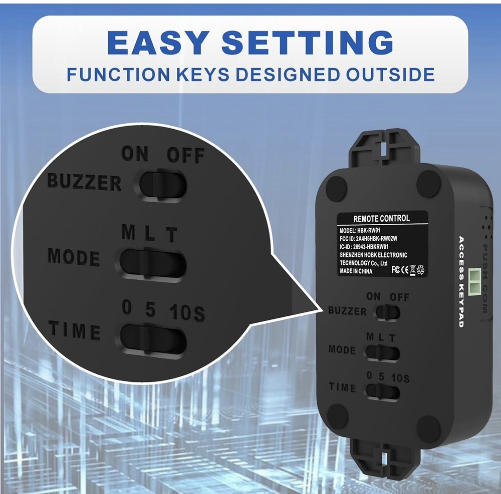 Access Control Electric Strike Door Lock Fail-Secure Kit System with Remote Cont