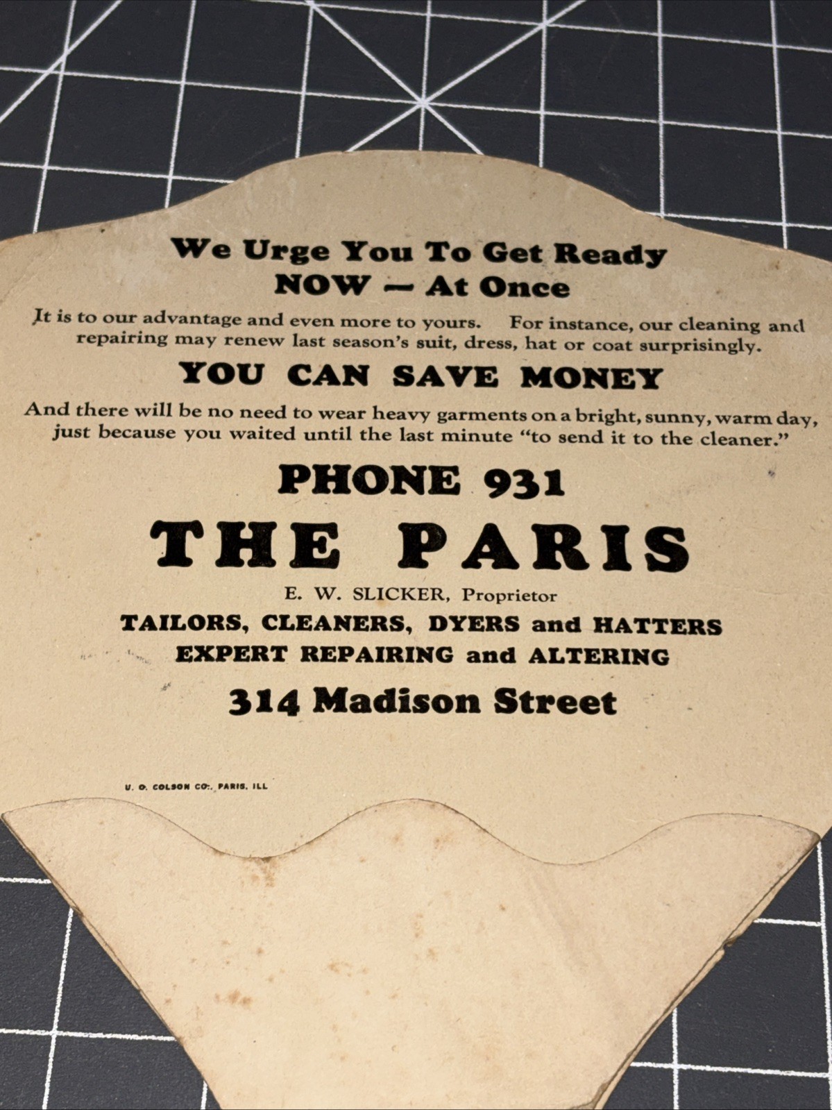 Vintage Lot Of 3 Advertising Cardboard Handheld Fans