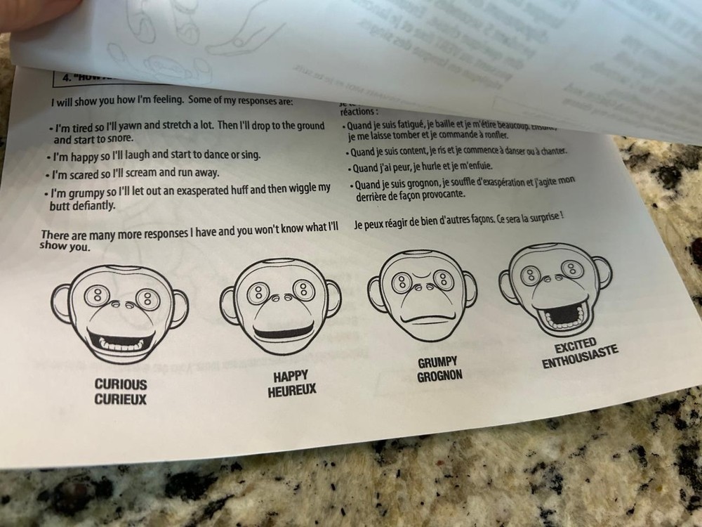 Zoomer Chimpanzee Monkey Robot Interactive Toy Spin Master International