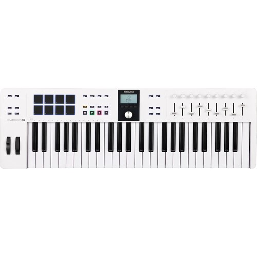 Arturia KeyLab Essential mk3 49-Key Universal MIDI Controller + Software (White)
