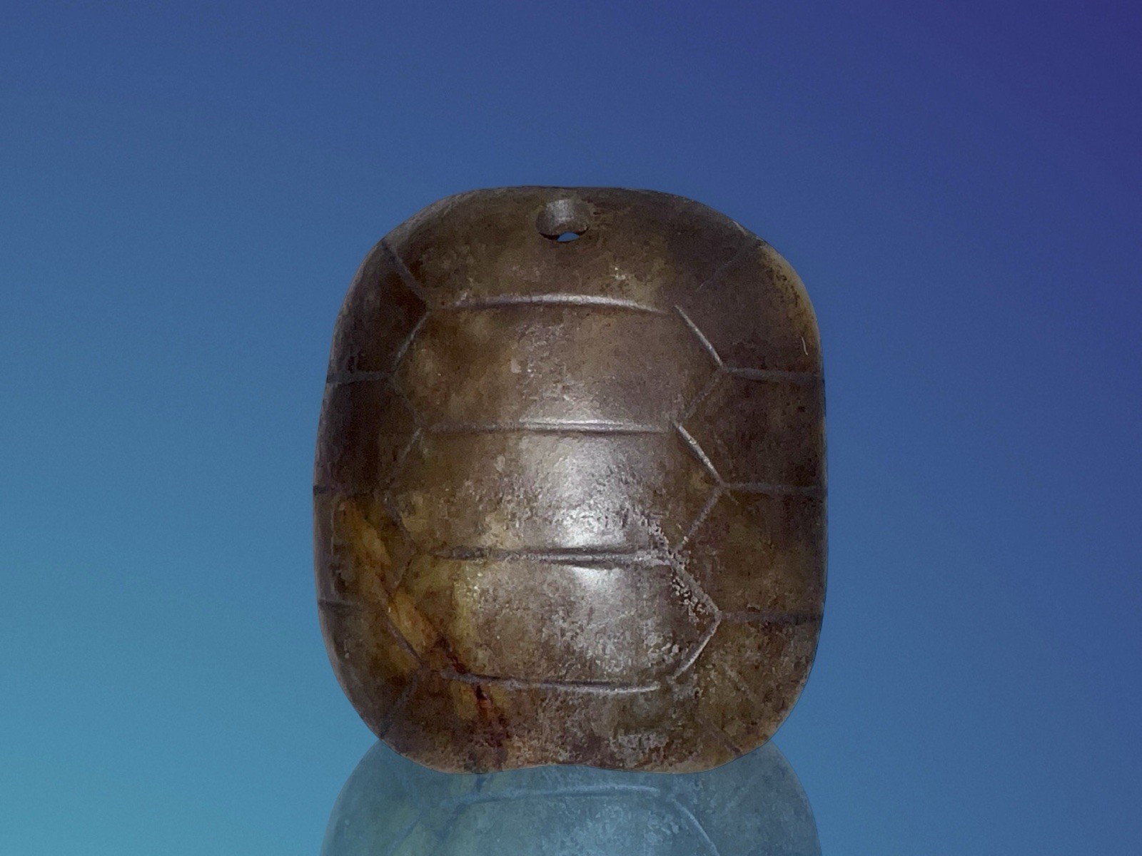 Pueblo Native American Turtle Fetish Pendant c.1800s – Pump Drilled