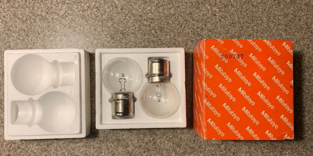Pair REPLACEMENT Bulbs FOR MITUTOYO 200727, SHADOW GRAPH Optical Comparitor NEW