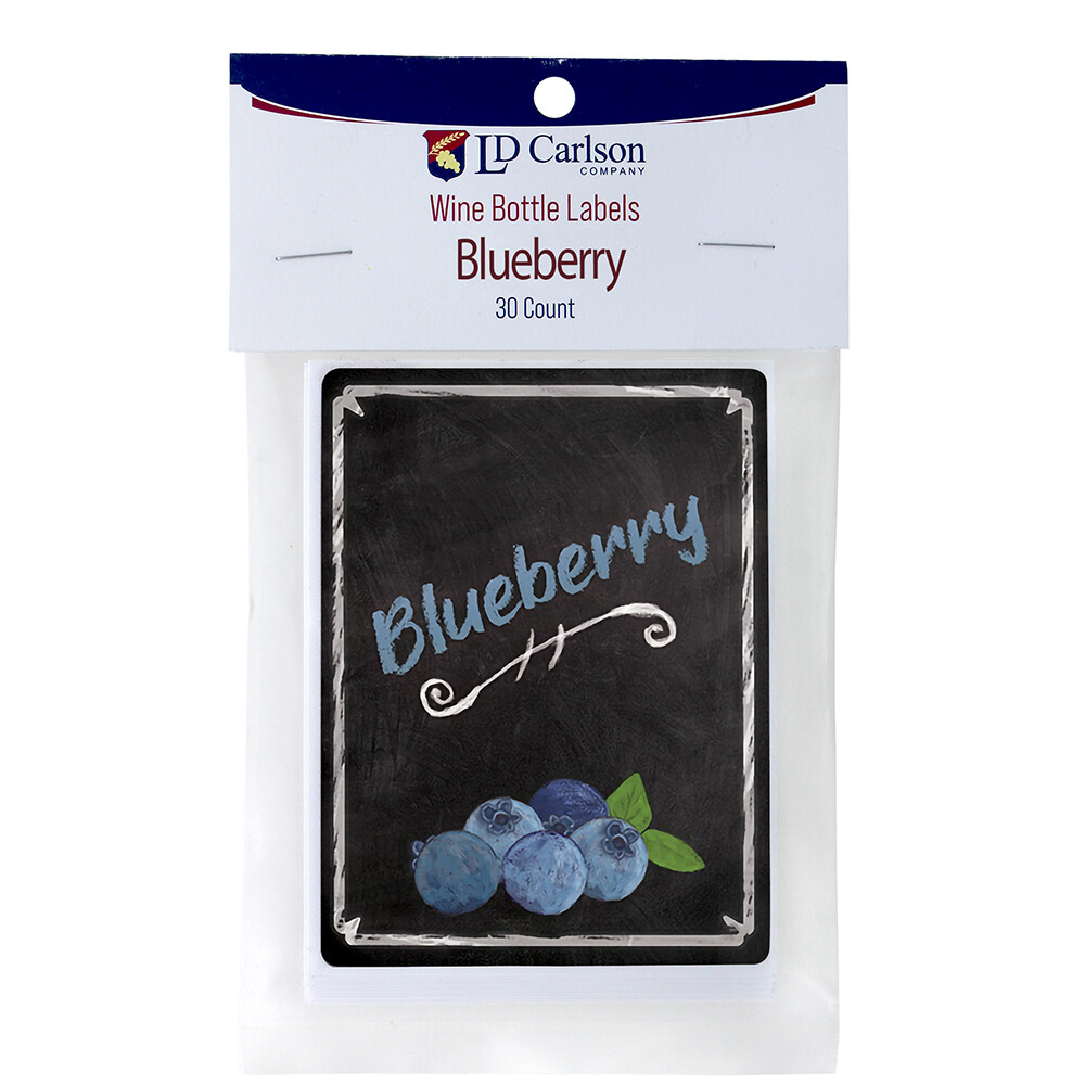 Blueberry Wine Labels 30/Pack Mist Collection
