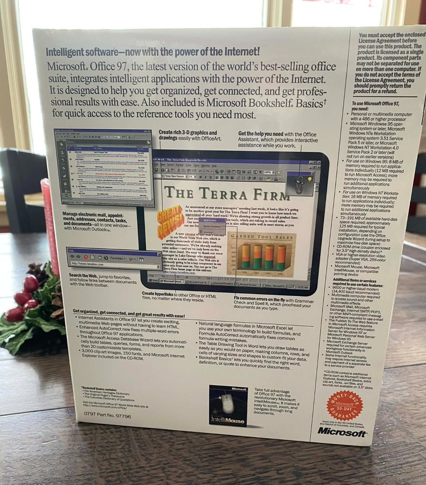 Sealed Microsoft Office 97 Professional Edition