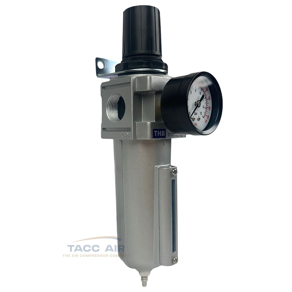 3/4" Compressed Air In Line Compressor Filter & Regulator Combo Piggyback System