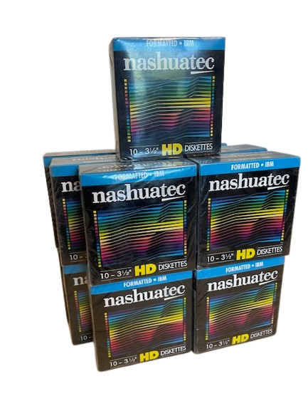 (Lot 10) New Genuine Nashuatec 3.5" IBM Formatted HD 10-Pack Diskette Sealed