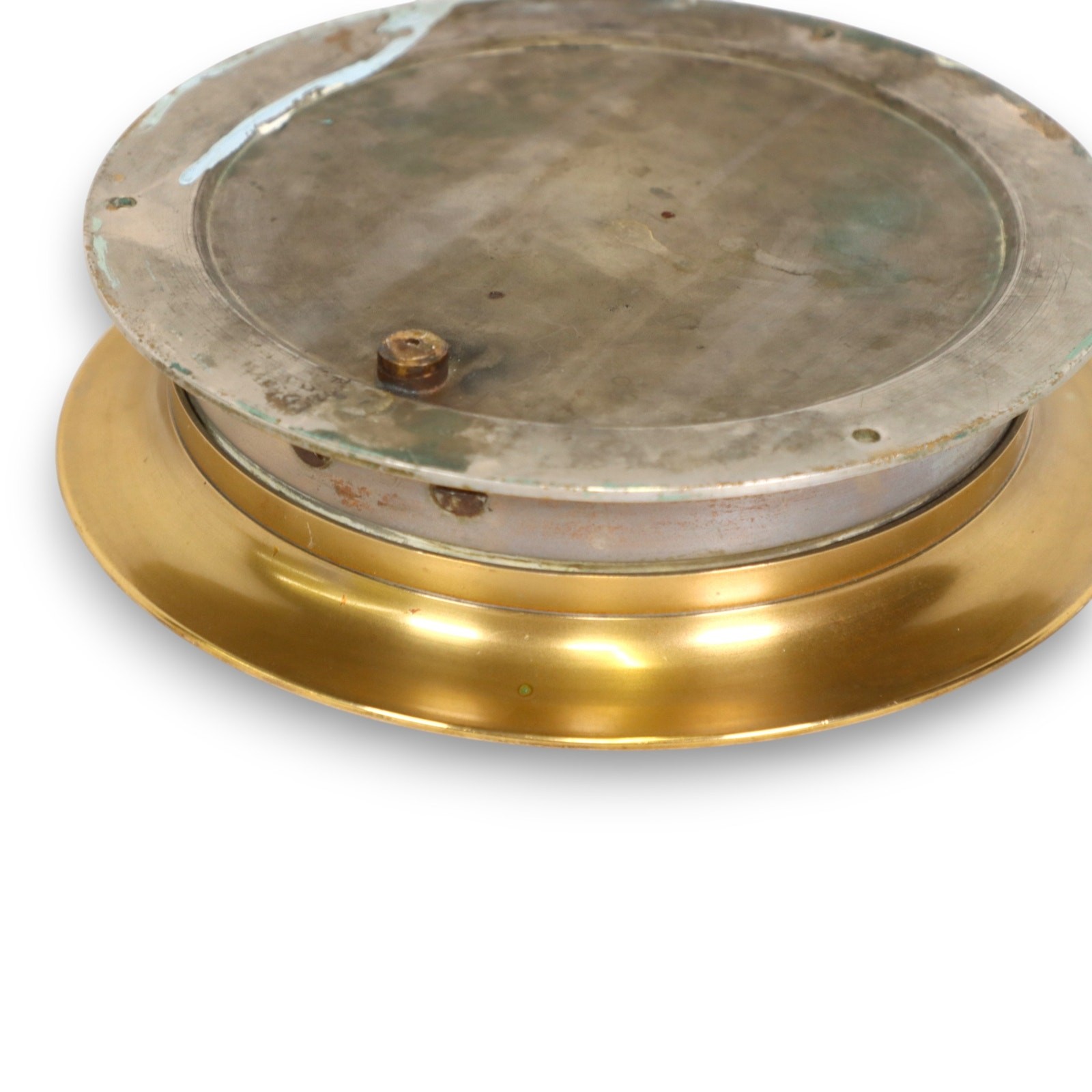 Geo F Blake Mfg Brass Bourdon Steam Pressure Gauge 11 1/4 Antique 1900