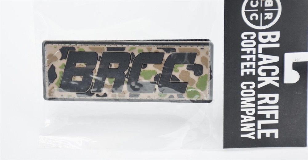 BLACK RIFLE COFFEE ''BRCC FROGSKIN CAMO" LOGO PATCH HOOK/LOOP BACKING BRCC