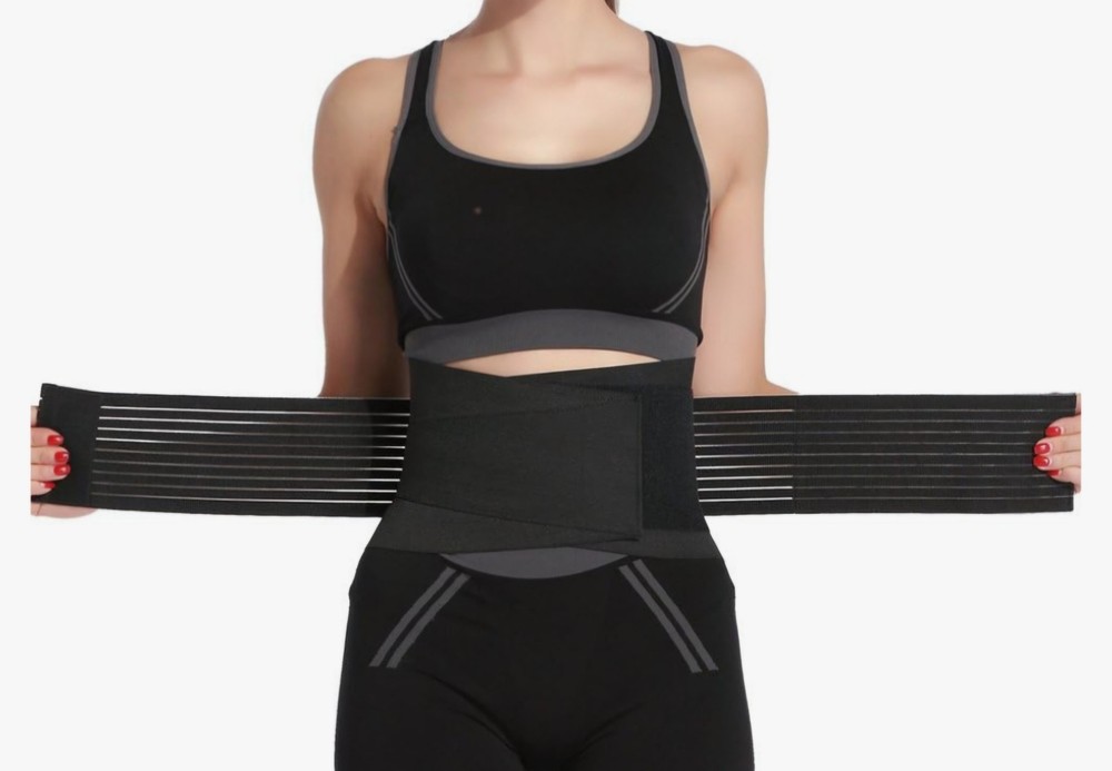 Back Support Black Extreme Fit 2XL Double Compression Shaping NEW