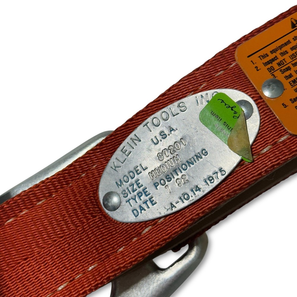 Klein Tools Model 87201 Safety Positioning Belt Medium