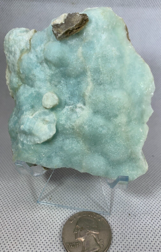 HEMIMORPHITE RAW CHUNK - AQUA - SQUARE(ISH) SHAPED - 230902C