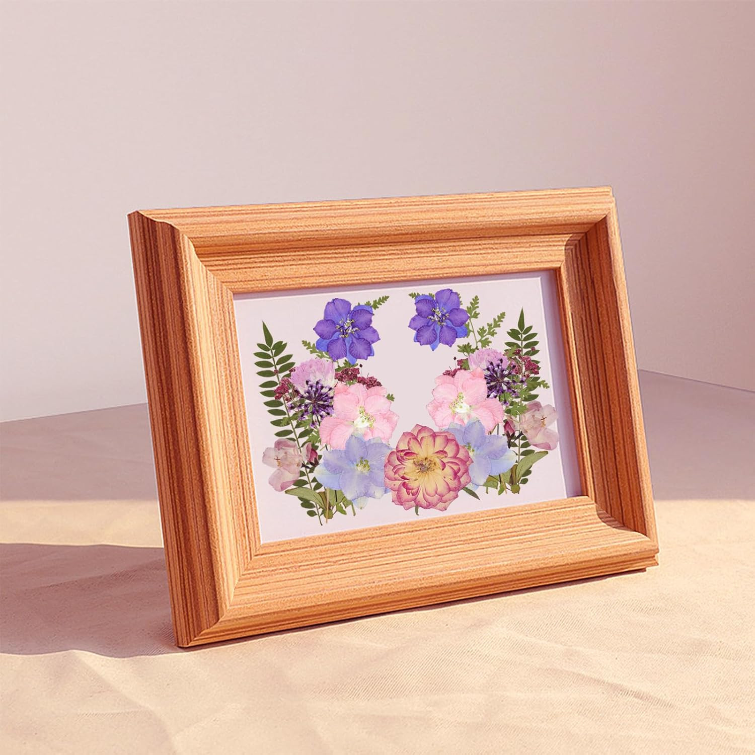 50Pcs Dried Pressed Flowers Resin Mould Real Pressed Flowers Natural Dry Leaves