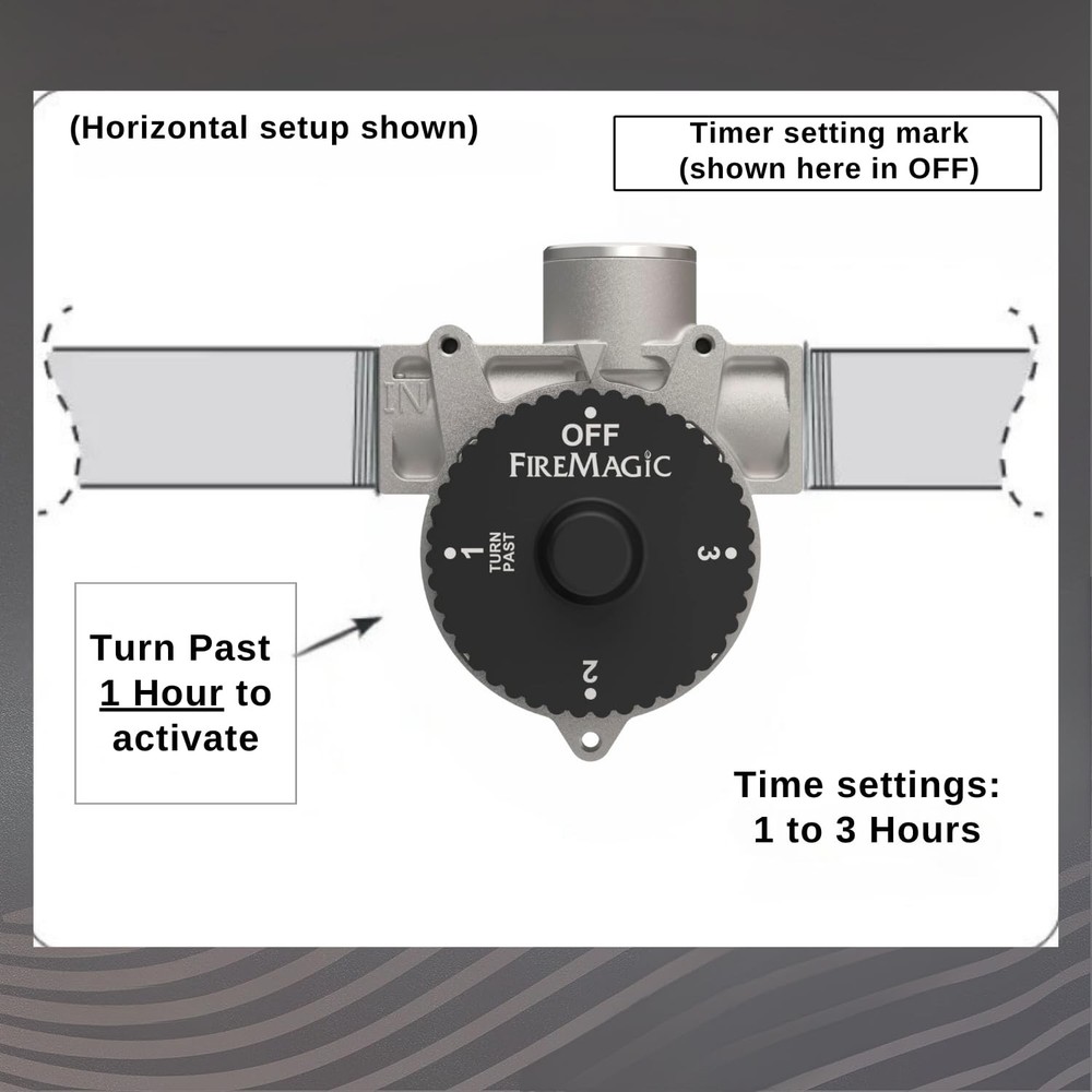 Fire Magic Double Gas Timer Box, 1 Hour (5521-12T)