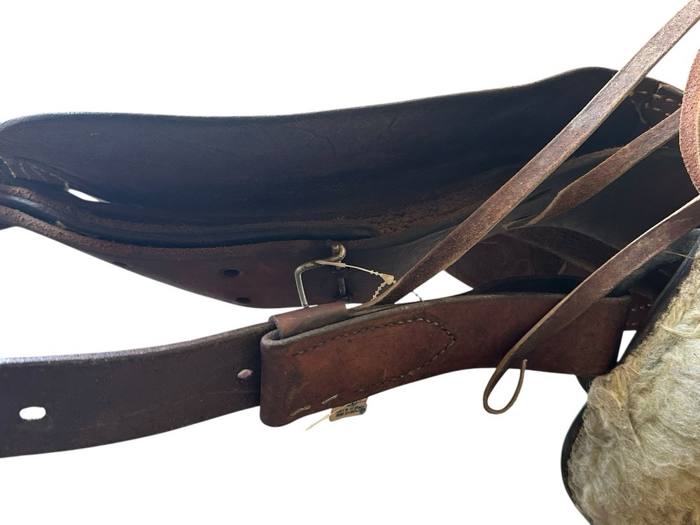 Original Vintage Blake Miller, Denver Tooled Leather Saddle