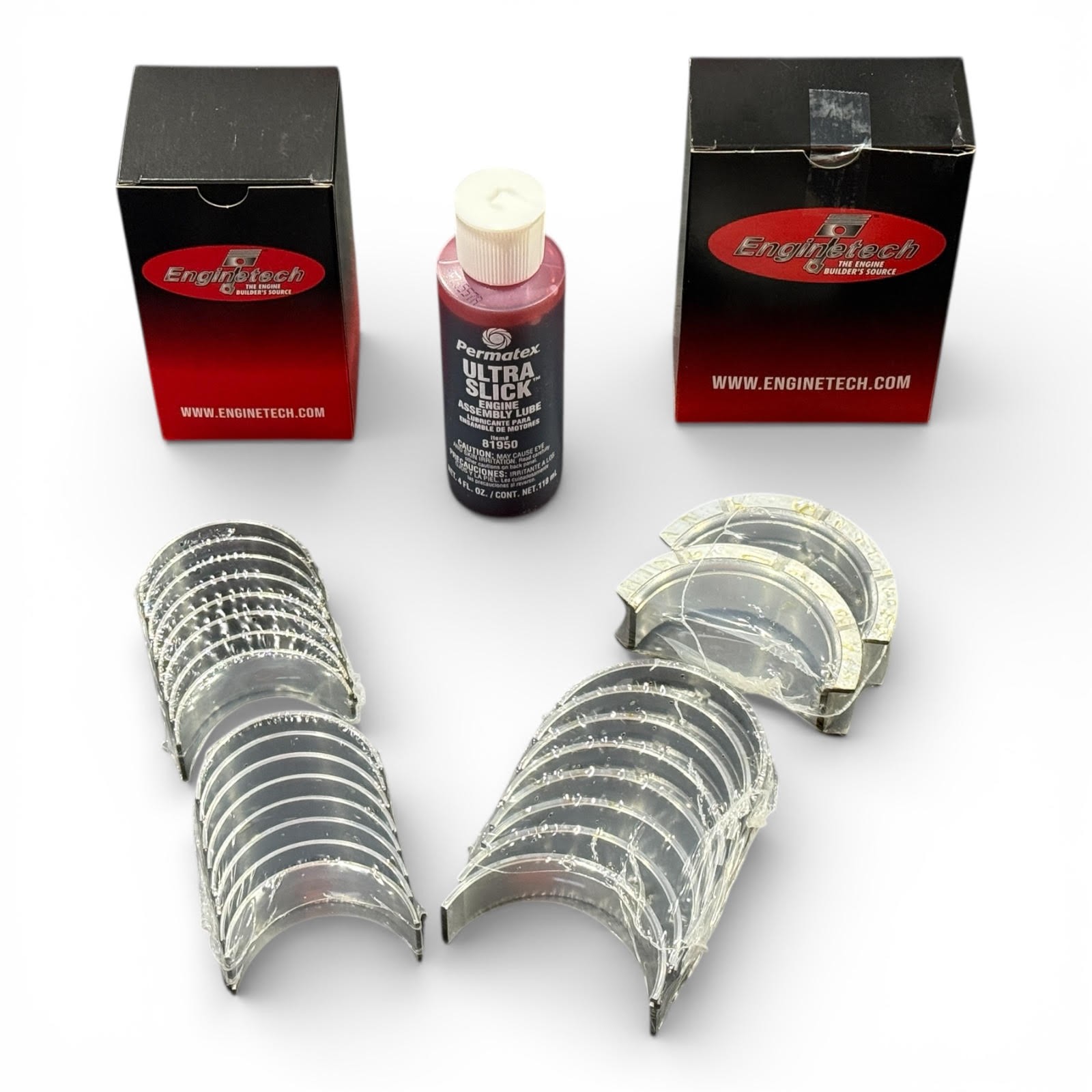 Stock Main & Rod Bearings Set w Ultraslick Lube for Chevy Gen III IV LS Engines