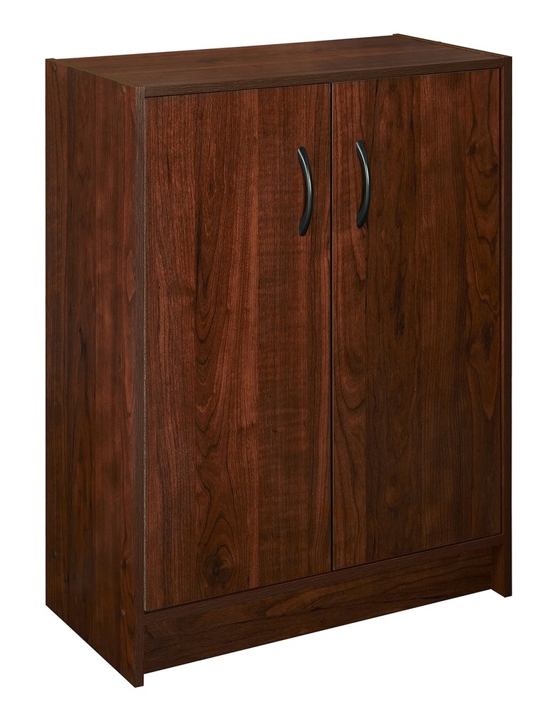 1307 Stackable 2-Door Organizer, Dark Cherry