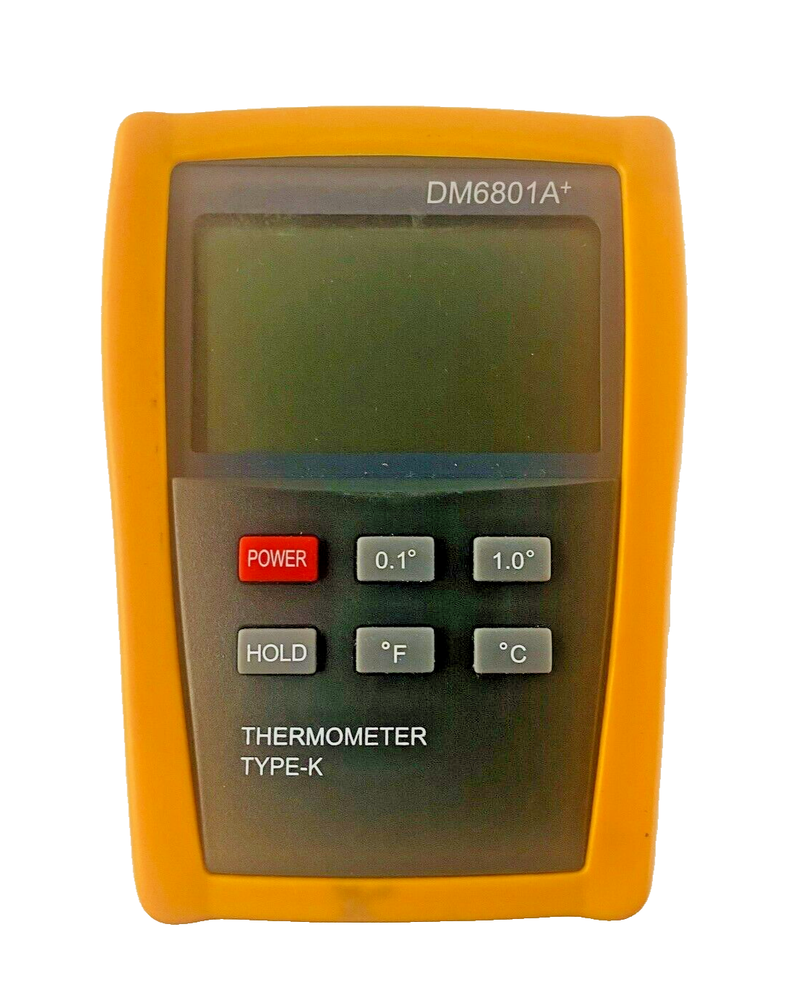 Digital K-Type Thermocouple Thermometer DM6801A w/ 5 Probes (3 diff. types)