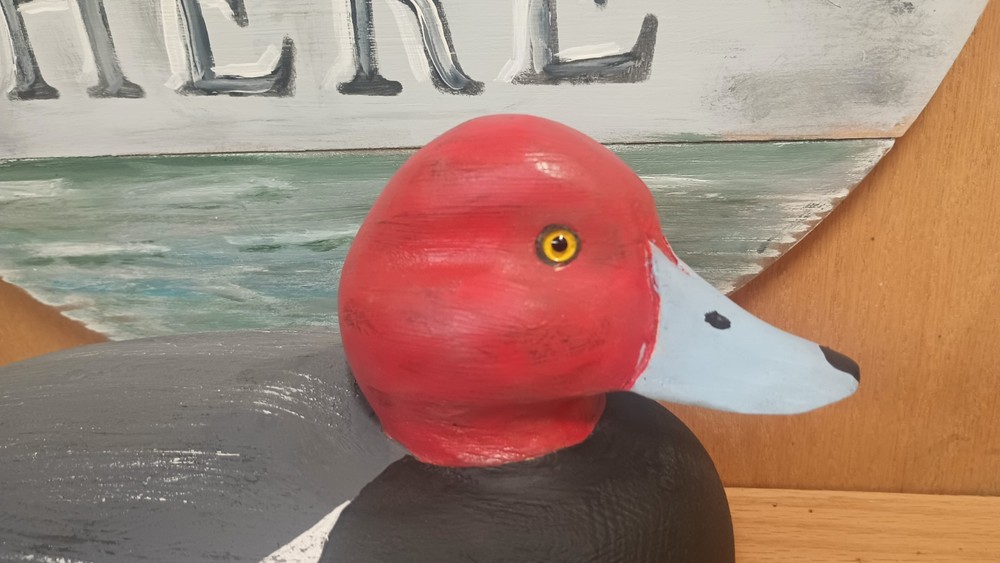 REDHEAD HAND CARVED Decoy