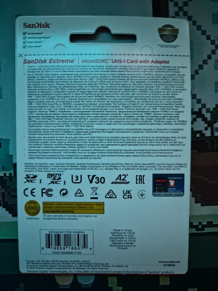 SanDisk 1TB Extreme microSDXC Memory Card