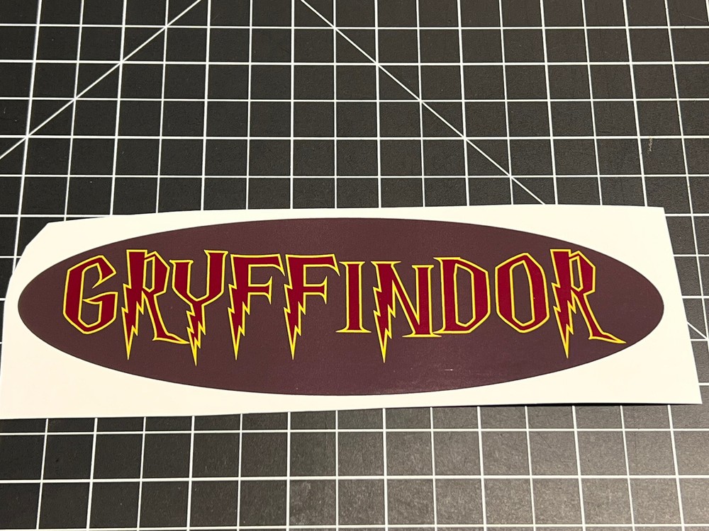 Gryffindor Harry Potter oval decal
