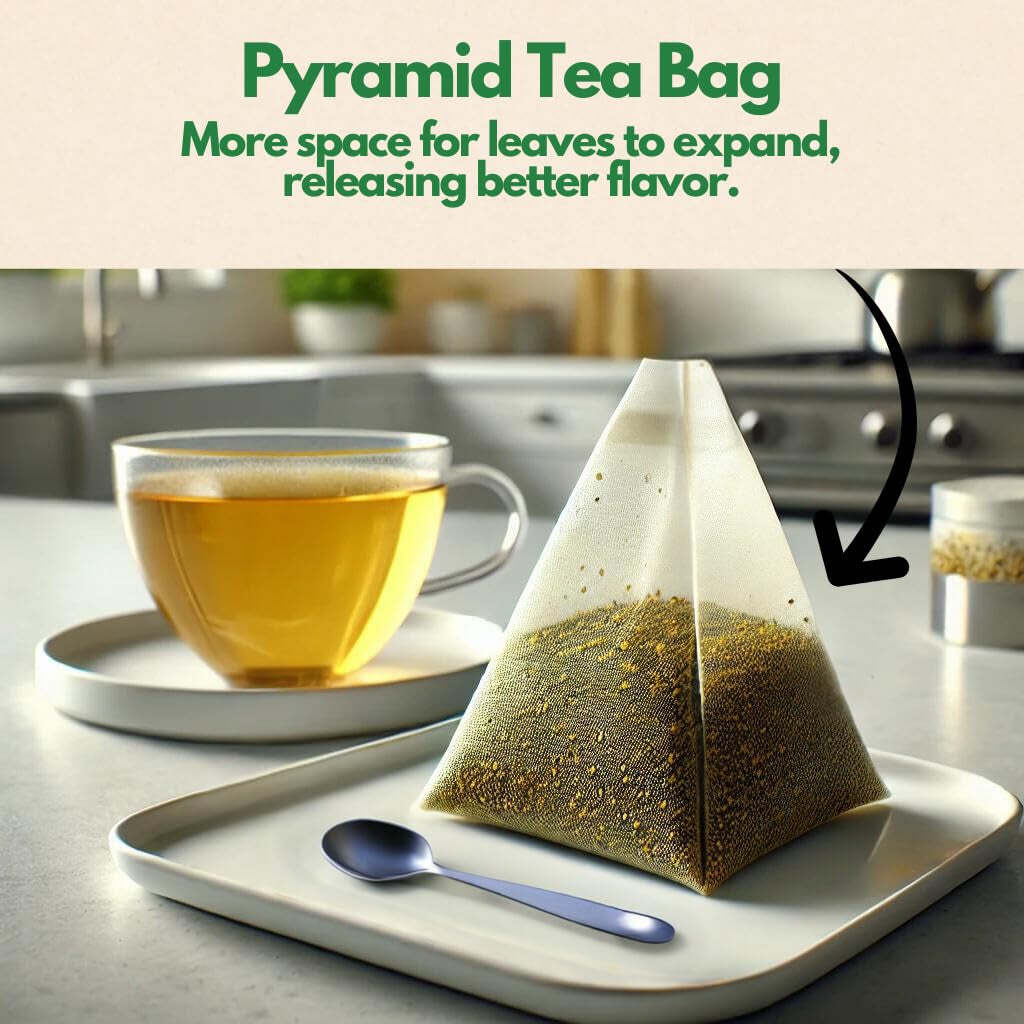 Organic Dandelion Root Tea - 100 Count (Plant-Based Pyramid Tea Bags)